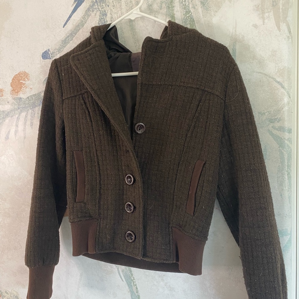 M cozy brown coat
